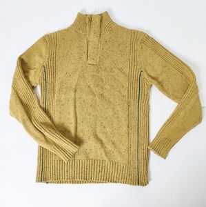100% cotton mens mustard yellow sweater